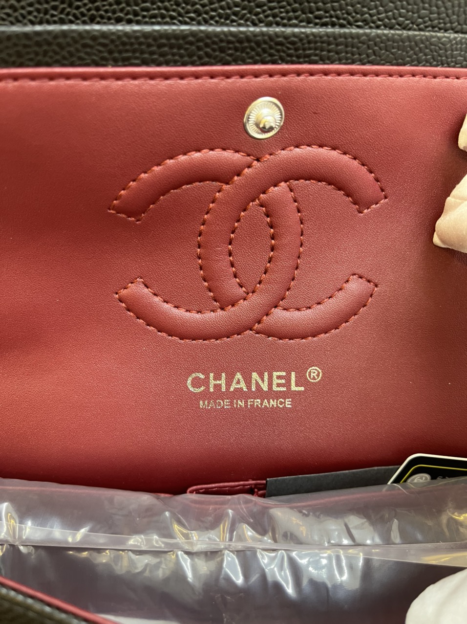 Túi Xách Chanel Super Classic Da Hạt Khóa Bạc 25CM